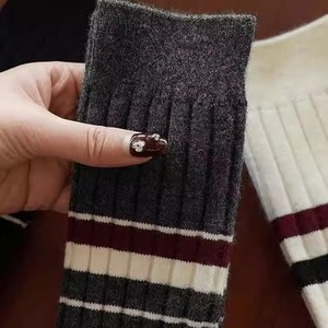 Women's Mid-Calf Slouch Socks Solid Color Polyester Thermo Sweat-Absorbing Regular Casual Style - Product Image 3