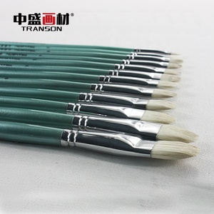 Set di <span class=keywords><strong>Pennelli</strong></span> <span class=keywords><strong>per</strong></span> Artisti, Pennello a Testa Tonda in Pelo di Capra con Manico Lungo Lucidato, Pennello <span class=keywords><strong>per</strong></span> <span class=keywords><strong>Pittura</strong></span> a <span class=keywords><strong>Olio</strong></span> all'Ingrosso. - Product Image 2