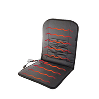Coussin de siège chauffant pour voiture électrique, matelassé en PU, noir, de luxe, Europe, 12V