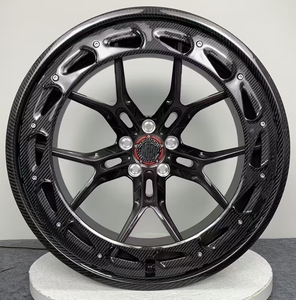 Rines de Carreras de Aleación de Aluminio Forjado 6061 T6 Personalizados de 16-22 Pulgadas 5x112/114.3/120, Acabado Negro Cóncavo, Multirradio, Nuevos, Universales - Product Image 4