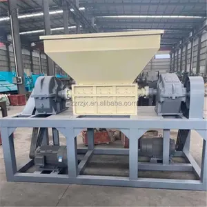 Good Performance Steel Wire Cars Tire Shredders Double Shaft Scrap Engine Metal High Efficiency Pet Plastic Bottle Crusher