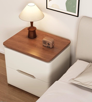 Table de chevet écologique populaire, grand meuble de rangement en bois massif avec rangement simple