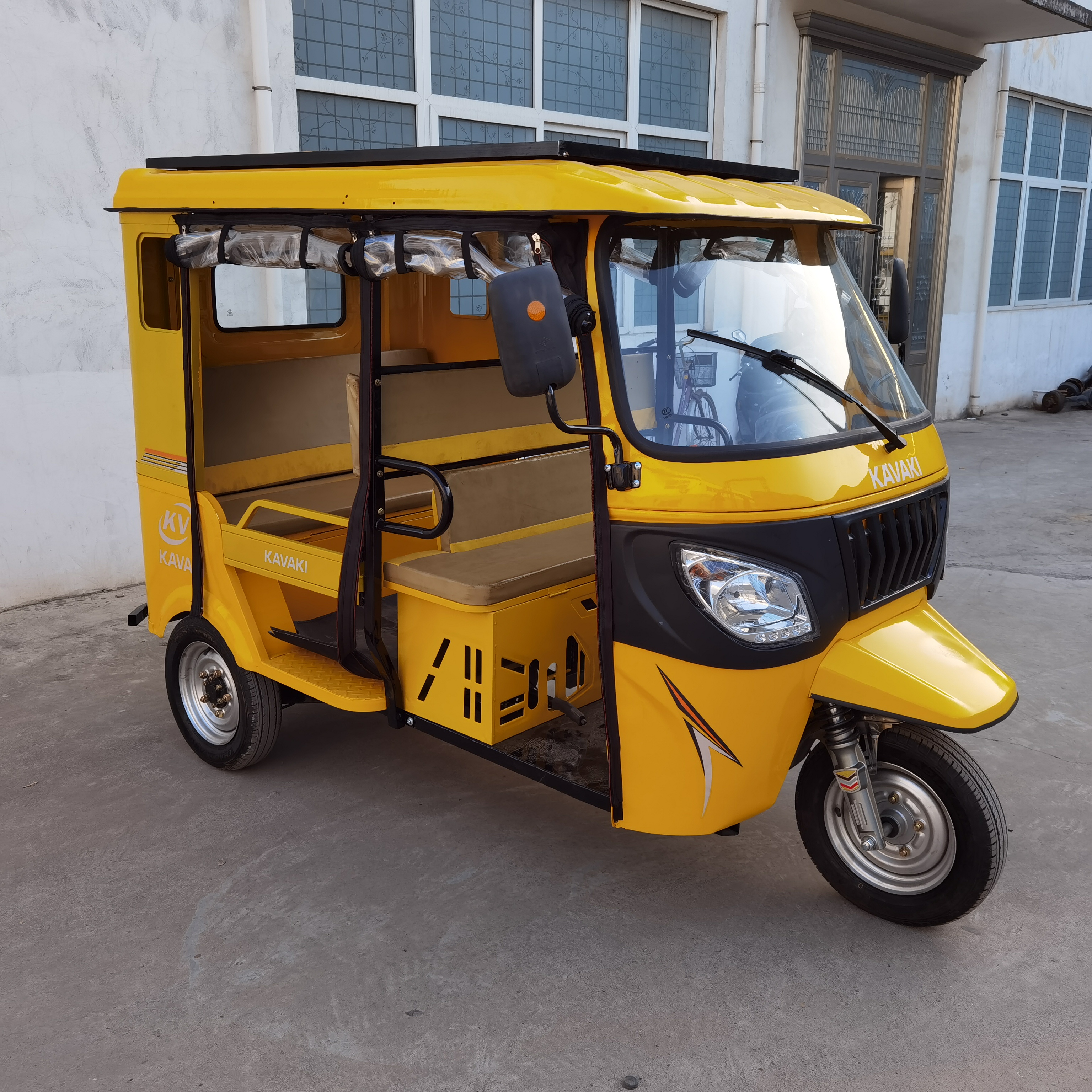 KAVAKI  Solar  3 wheel tuk tuk three wheel car  electric tricycle solar tricycle for passenger from China