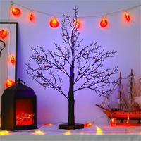 Décoration de table Bouleau artificiel noir Arbres éclairés Veilleuse féerique à piles pour chambre Lumières de vacances de Noël