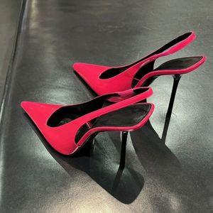 Zapatos de Tacón Slingback Verde Neón/Sexy, Tendencia 2025, Tacones de Diseñador de Lujo - Product Image 2