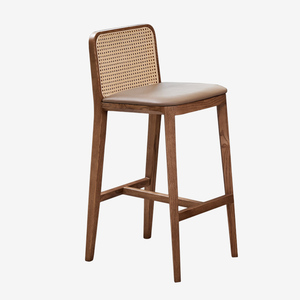 Sang trọng Mỹ mây thanh ghế Nordic tựa lưng thanh phân ghế gỗ bán buôn - Product Image 6