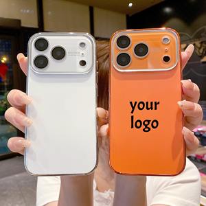 เคสโทรศัพท์มือถือเคลือบไฟฟ้าคุณภาพพรีเมียม พร้อมฟิล์มป้องกันเลนส์ สำหรับ <span class=keywords><strong>iPhone</strong></span> 17 16 15 14 <span class=keywords><strong>13</strong></span> 12 11 <span class=keywords><strong>Pro</strong></span> - Product Image 2