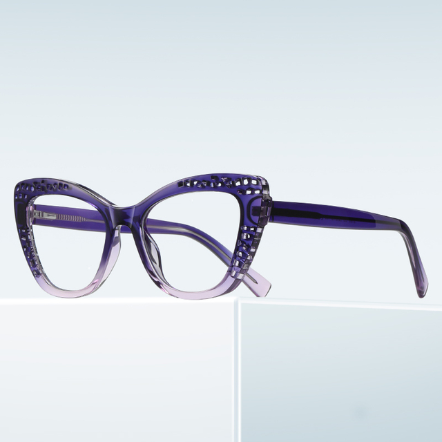 Fashion Designer Women Optical Glasses Frame Custom Logo Eyewear with Classic Style and TR90 Material