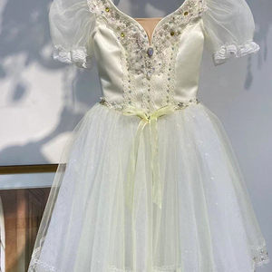 Nuovo Abito Tutu Lungo Blu Romantico Professionale con Bretelle per Costumi da Danza Classica per Bambini e Abbigliamento per Spettacoli - Product Image 1