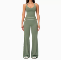 Ensemble de yoga pour femmes : soutien-gorge de sport et short à séchage rapide pour la course en extérieur et la gym – Collection Automne