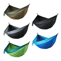 Accessoires de camping parachute pliable en nylon attelage portable extérieur hamac de camping balançoire Hamac de camping portable Parachute