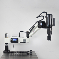 Machine à tarauder manuelle M16-M48 avec bras flexible pour taraudage sur table, certifiée CE