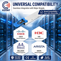 Modul Transceiver Optik KEXINT H3C Kompatibel 200GBASE-LR4 QSFP56 1310nm 10km Duplex LC SMF untuk Pusat Data & Jaringan 5G