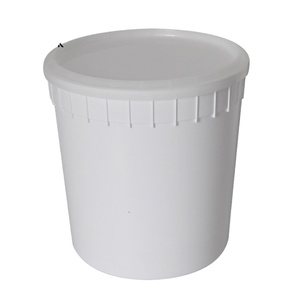 Utilisation de peinture de seau utilitaire en plastique flexible rond blanc 8L 9L - Product Image 1