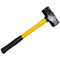 Marteau octogonal multifonctionnel et ergonomique avec manche texturé gainé de plastique, personnalisable OEM pour la construction résidentielle