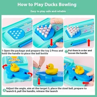 Zhiqu TikTok Même Enfants Mini Bowling Intérieur Puzzle Unisexe En Plastique Jeu De Bureau pour Âge 5-7 Ans Parfait Parent-Enfant Jouet