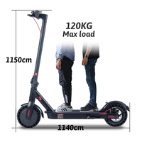 Scooter Eléctrico de Aleación de Aluminio E9pro de Fábrica China, Precio con Batería de Litio de 36v 7.5ah, Scooter Eléctrico de 2 Ruedas para Adultos