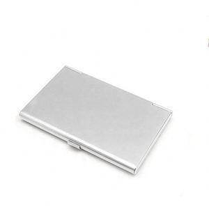 Estuche de Tarjetas de Visita de Aluminio Metálico con Logotipo Personalizado, Impresión en Relieve, Porta Tarjetas de Crédito Bancarias, Regalos Promocionales para Agencias de Viajes - Product Image 3
