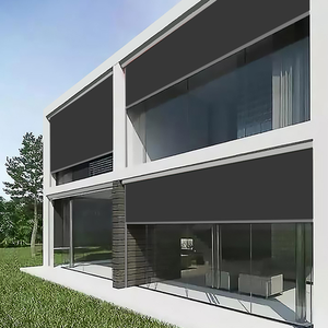 Stores enrouleurs Zip Screen avec structure à écartement nul <span class=keywords><strong>pour</strong></span> la protection contre le vent sur les patios extérieurs - Product Image 4