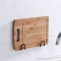 Porte-éponge de cuisine en acier inoxydable crochets muraux auto-adhésifs cintre accessoires organisateur de stockage pour évier de cuisine