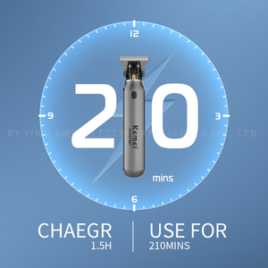 <span class=keywords><strong>Kemei</strong></span>-cortadora <span class=keywords><strong>de</strong></span> <span class=keywords><strong>pelo</strong></span> eléctrica con carga USB, KM-1757, inalámbrica, 0mm, para peluquero - Product Image 4