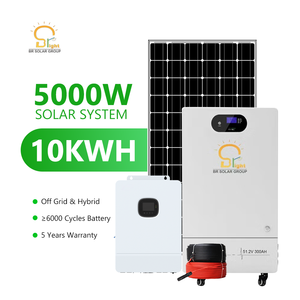 Système de stockage <span class=keywords><strong>solaire</strong></span> hors réseau BR SOLAR Safe Home 5kW, <span class=keywords><strong>batterie</strong></span> LiFePO4 48V avec BMS pour appareils électroménagers, montage mural tout-en-un - Product Image 3