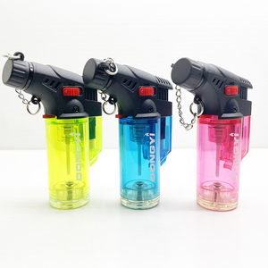 Dongyi fábrica nova chegada transparente tocha isqueiro elétrico recarregável isqueiro gás cozinha - Product Image 2