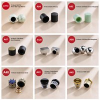 En stock, vente en gros, bouteilles en verre avec couvercle en plastique transparent, buses de pulvérisation en aluminium électrolytique, bouchons à vis baïonnette 13/15 mm pour bouteilles