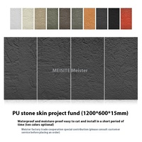 NAYA Luxury Pu Faux Stone Rock Wall Pillar Panel Stone Column Wraps Villa and Hotel Outdoor Decoration