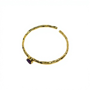 925 Sterling Silver Gold Plated <b>Bracelets</b> With <b>Garnet</b> Gemstone Classic Gift Jewelry - Product Image 2