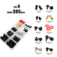 Kit de vis et boulons de montage pour boîtier PC, disque dur, ventilateur, carte mère, alimentation, serveur, HDD, PSU, PCI, réparation DIY, 305/780 pièces