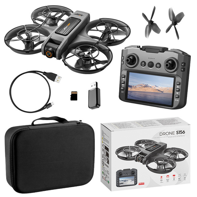S156 Drone Large Screen Rc Drone 4k Positioning System Positioning Obstacle Avoidance Universal Joint Optical Flow Toy