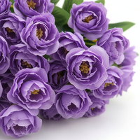 Grand bouquet de fleurs artificielles en soie, hortensia, 22 têtes, 4 fourches, 103 cm, fleurs décoratives faites à la main pour mariage et maison