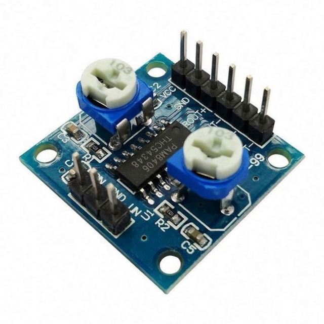 Digital Amplifier Board With Volume Potentiometer 5Wx2 Stereo PAM8406