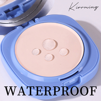 Poudre compacte couvrante, résistante à l'eau et à la transpiration, longue tenue, pour le contouring et la fixation du maquillage, marque privée