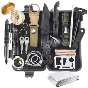 Kit de survie 28-en-1 pour le camping – Édition DIY – Vente Flash – Étanche – Métal – Portable – Aventure – Pêche – Chasse – <span class=keywords><strong>Cadeau</strong></span> personnalisé pour homme - Product Image 1