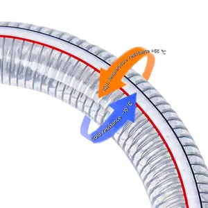 Fabrika 2-1/2 "şeffaf yüksek basınçlı tarım mühendisliği endüstriyel su esnek hortum pompalamak için