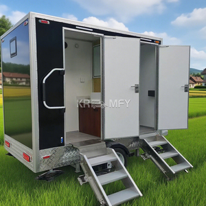 Toilettes de luxe 2025, toilettes mobiles personnalisées en plein air, remorque de salle de bain, camion avec douche - Product Image 3
