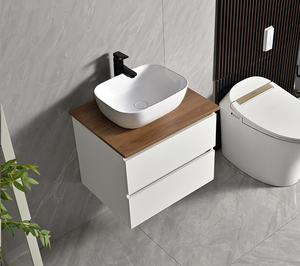 Mobile <span class=keywords><strong>Bagno</strong></span> Moderno Economico ed Ecologico, Impermeabile, da Parete, con Lavabo in Ceramica per Uso Alberghiero - Product Image 1
