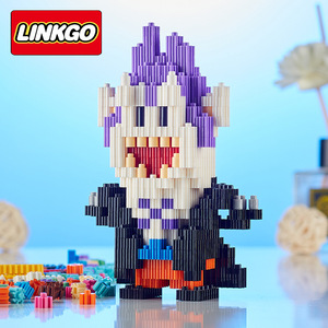 Vente en gros de figurines de construction en plastique 3D, mini briques, Sanji, Boa, Doflamingo, Crocodile, Luffy, <span class=keywords><strong>Linkgo</strong></span>, jouets de construction - Product Image 3