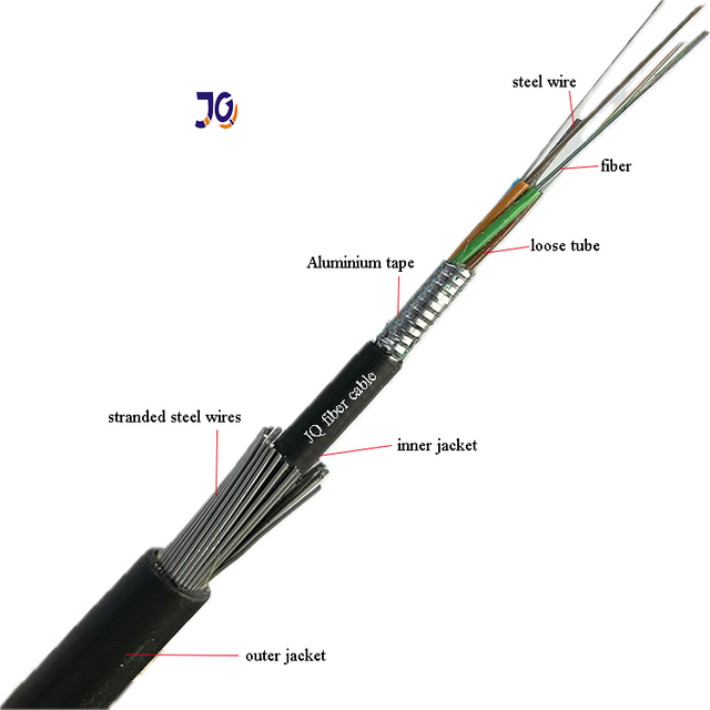 Submarine Underwater Fiber Optic Cable with Steel Wire Armored 24 Cores GYTA33 GYTS33 1km Price
