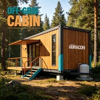 Maison conteneur démontable de 10 pieds, moderne, préfabriquée, extensible, portable, à structure en acier, alimentée à l'énergie solaire, style ferme