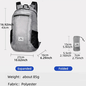 Özel logo ile çantası ultralight katlanabilir su geçirmez yürüyüş seyahat çantaları sırt çantaları - Product Image 3