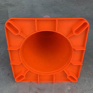 Yol güvenliği için <span class=keywords><strong>70cm</strong></span> turuncu yumuşak PVC trafik konisi - Product Image 4