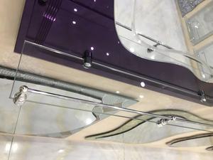 Cobre Espelho De Vidro Livre Com Prateleiras Feitas De Vidros De Camadas Duplas - Product Image 3