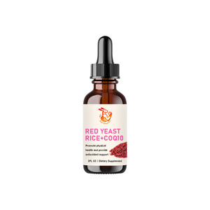 Gouttes liquides de levure de riz rouge de bonne qualité avec CoQ10 et vitamine E favorisant l'activité antioxydante et un métabolisme énergétique sain - Product Image 1