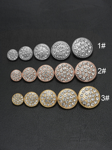 Hot Bán Thông Tư Cong Kim Loại Kim Cương Nút 12Mm 15Mm <span class=keywords><strong>18Mm</strong></span> 21Mm 23Mm Kích Thước Quần Áo Trang Trí Phụ Kiện Tự Làm - Product Image 6