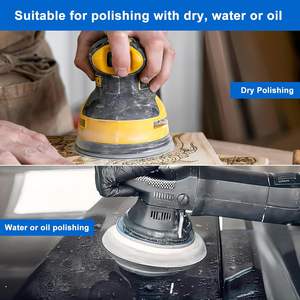 OEM Pyramiden-3D-Struktur 6 Zoll 150 mm Klett-Schaumstoff Schleifscheiben mit feinem Siliziumkarbid für Nass- und Trockenschliff beim Auto-Polieren - Product Image 5