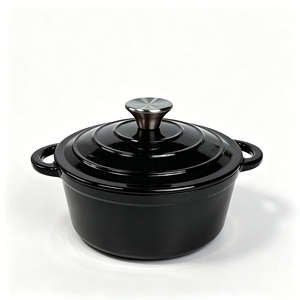 <span class=keywords><strong>Cocotte</strong></span> <span class=keywords><strong>en</strong></span> <span class=keywords><strong>fonte</strong></span> émaillée classique avec couvercle, compatible four, antiadhésive, pour la cuisine quotidienne familiale - Product Image 5