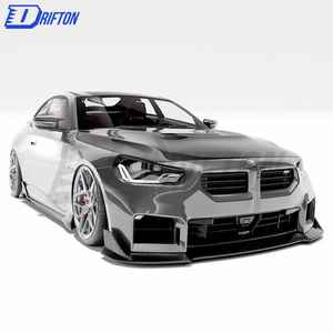 Para BMW M2 G87 Labio delantero de fibra de carbono seco agresivo - Product Image 2